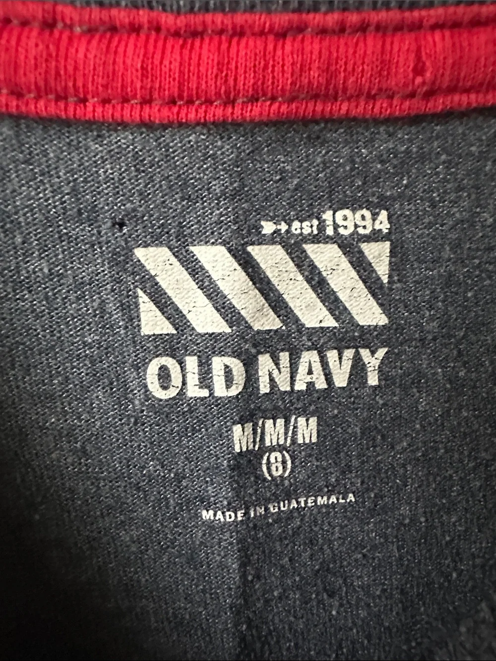 Old Navy boys tee shirt size medium baseball blue red white